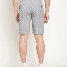 cantabil Micro Print Bermudas with Insert Pockets image 4