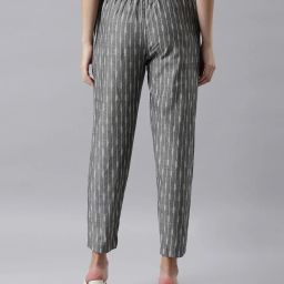 go colors Ikat Print Pants with Insert Pocket image 4