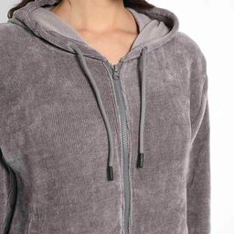 campus sutra Zip-Front Hoodie with Insert Pockets image 4