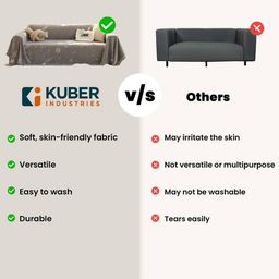 kuber industries Speckle Print Chenille Sofa Throw image 4