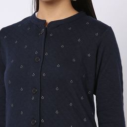 avaasa mix n' match Micro Print Button-Front Shrug image 4