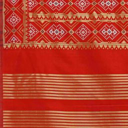 griva designer Geometric Print Dupatta with Tassels image 4