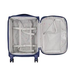 delsey paris New Destination Poleyster Softcase Checked Trolley Luggage with Spinner Wheels & TSA Lock - Medium image 4