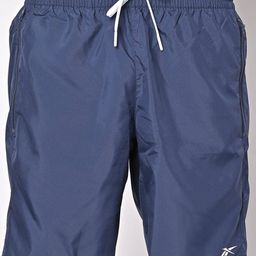 reebok Logo Print Shorts with Elasticated Drawstring Fastening image 4