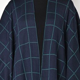 american eye Checked Open-Front Poncho Shrug image 4