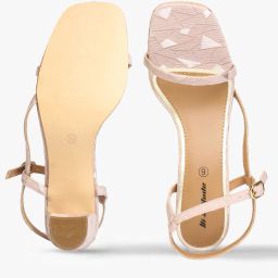 hi-attitude Strappy Block Heels with Buckle Fastening image 4