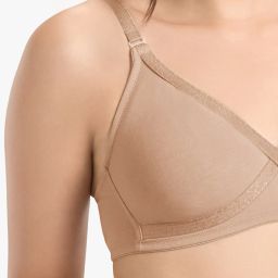 every de by amante Non-Padded Non-Wired Full Coverage Seamless Smoothing Crossover Super Support Bra - EB014 image 4