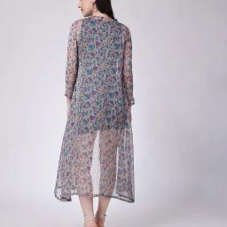 cation Floral Print Front-Open Shrug image 4