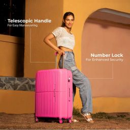nasher miles Springfiled Hardside Luggage with Number Lock- M image 4