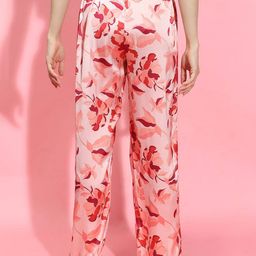 oxolloxo Floral Print Pyjamas with Drawstring Waist image 4