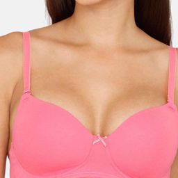 zivame Basics Padded Non-Wired 3/4Th Coverage T-Shirt Bra image 4