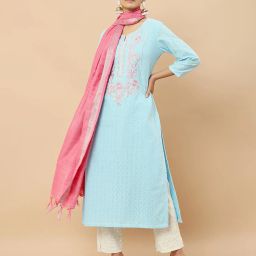 soch Khadi Dupatta with Tassels image 4