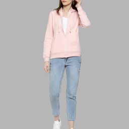campus sutra Sweatshirt with Front Zip Closure image 4