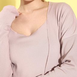 anvi be yourself Ribbed Open-Front Shrug image 4