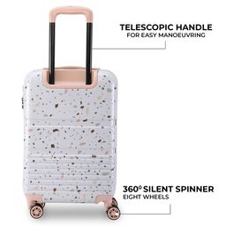 nasher miles Men Printed Trolley Bag with Number Lock image 4