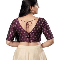 vamas Floral Pattern Back Open Blouse image 4
