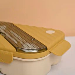 market 99 Rectangular Plastic Lunch Box With Spoon  image 4