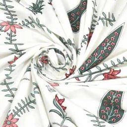jaipur fabric Block Print Window Curtain with Eyelets Header image 4