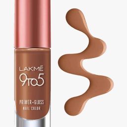 lakme 9 To 5 Primer & Gloss Nail Color Caramel Case image 4