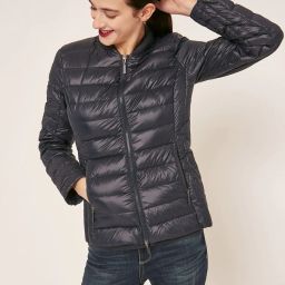 armani exchange Zip-Front Puffer Jacket with Zipper Pockets image 5