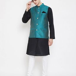 even Floral Print Button-down Nehru Jacket image 5
