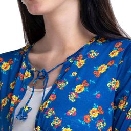 globus Floral Print Open-Front Shrug image 5