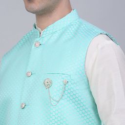 jompers Geometric Pattern Nehru Jacket image 5