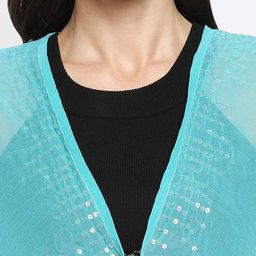 belleziya Ombre-Dyed Front-Open Shrug image 5