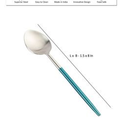 vareesha Set of 6 Table Spoons with Matt Finish Handle image 5