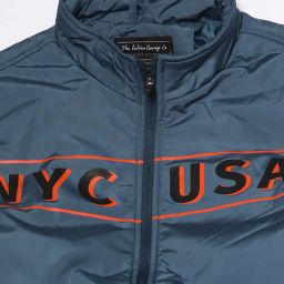 the indian garage co Typographic Print Zip-Front Biker Jacket image 5