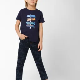 gas Camouflage Print Jeans with Drawstring Fastening image 5