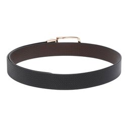 louis stitch Embossed Reversible Belt with Tang-Buckle Closure image 5