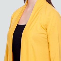 plush push the fashion Front-Open Shrug with Insert Pockets image 5