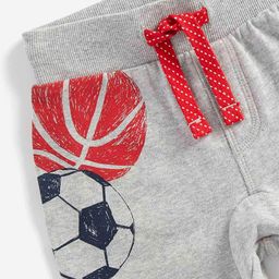 mothercare Numeric Print Joggers with Elasticated Drawstring Waist image 5