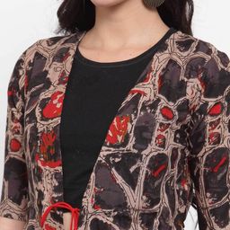 indibelle Abstract Print Long length Shrug image 5