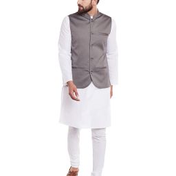 even Nehru Jacket with Insert Pockets image 5