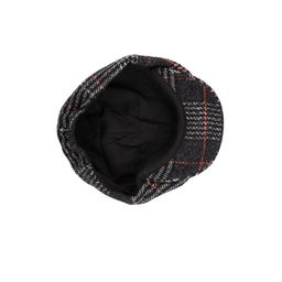 the tie hub Checked Wool Flat Cap image 5