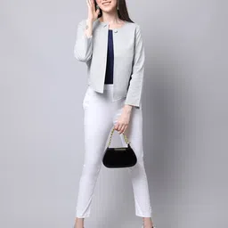 even Striped Front-Open Jacket image 5