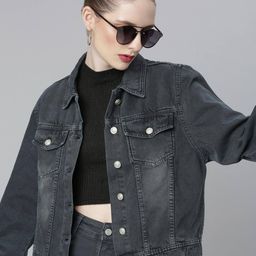 showoff Women Blouson Jacket with Button-Closure image 5