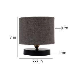 devansh Jute Table Lamp with Iron Base image 5