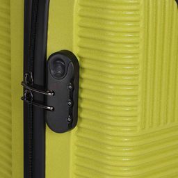 teakwood leathers Striped Trolley Bag with Number Lock image 5