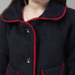 house of vedas Button-Closure Blazer with Contrast Taping image 5