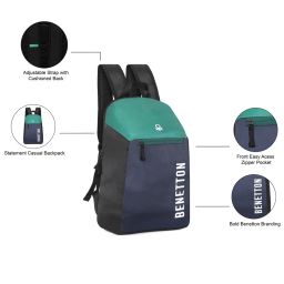 united colors of benetton Men Typographic Print Backpack with Adjustable Straps image 5