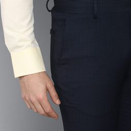 louis philippe Flat-Front Trousers with Insert Pockets image 5