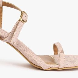 hi-attitude Strappy Block Heels with Buckle Fastening image 5