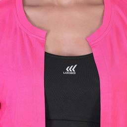 laasa Solid Open-Front Long Shrug image 5