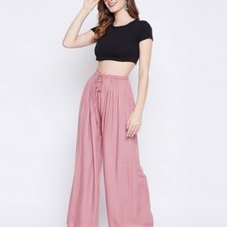 clora creation Palazzos with Elasticated Drawstring Waist image 5