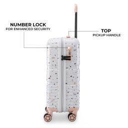 nasher miles Men Printed Trolley Bag with Number Lock image 5