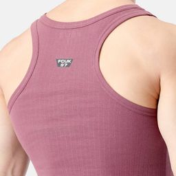 fcuk Numeric Print Round-Neck Vest image 5