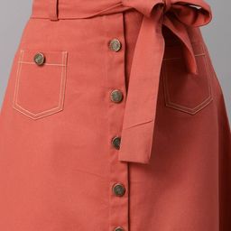 neudis Button-Down A-Line Midi Skirt image 5